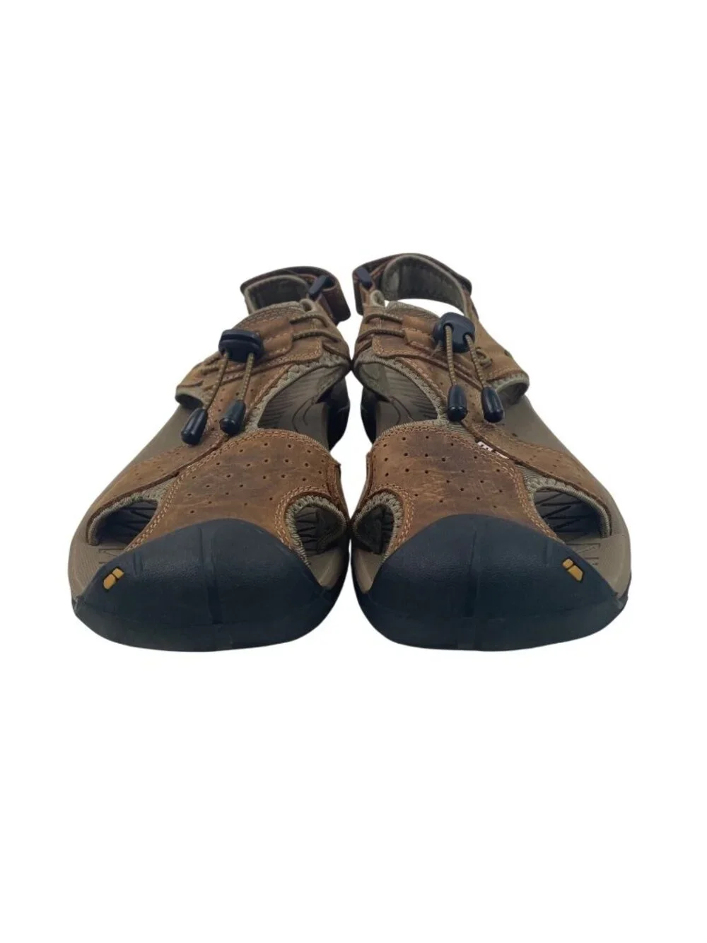 Rojeam Mens Brown Walking Sandals Closed Toe Beach Shoes Size 10